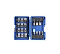 Alyco - Juego de Puntas de Atornillador y Llaves de Vaso (1/4"), 39 Piezas para Bricolaje y Electrónica | Torx, PH, PZ y Hexagonales en Acero S2, Adaptador y Estuche Resistente