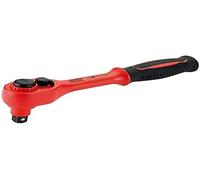 Alyco - Llave de Carraca Aislada de 1/2" con Protección VDE 1000 V, Herramienta Profesional Aislada para Trabajos Eléctricos, Mecanismo de 45 Dientes en Acero Cr-V