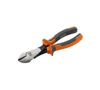 Alyco Orange - Alicates de Corte Diagonal de 180 mm en Acero Cromo-Vanadio con Filos Templados para Electricistas y Bricolaje, Ideal para Cables y Alambres, Mango Bimaterial