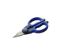 Alyco - Tijeras para Electricista Profesional de Acero Inoxidable | 160 mm | Herramienta Reforzada con Muesca Pelacables Dentada y Remache Ajustable para Corte de Precisión