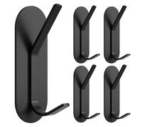 Alyvisun 5 Piezas Ganchos Adhesivos para Pared de Acero Inoxidable