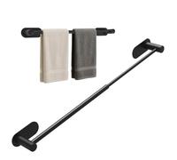 Alyvisun Toalleros De Baño Sin Taladro, Toallero De Baño Inoxidable, Retráctil de 37 cm a 57.5cm, Toallero Adhesivo Baño para Cocina y Baño, Toalleros Baño