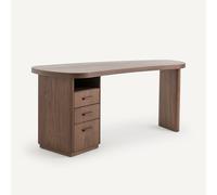AM.PM Escritorio Con Forma Orgánica, Nogal Y Chapa De Madera, Pali. Talla talla única. Color nogal