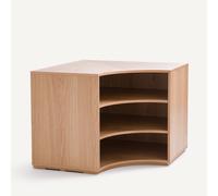 AM.PM Mueble Bajo Esquinero Para Vestidor Modular, En Chapa De Roble, EVORIA. Talla talla única. Color Natural