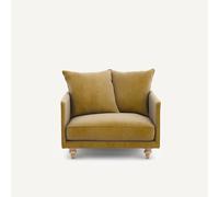 AM.PM Sillón de terciopelo, Lazare. Color Gamuza