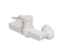 AM.PM X-Joy FXA20033 Grifo de ducha blanco mate monomando sin caño, grifo mezclador ducha, grifo de baño monomando, grifo ducha para baño
