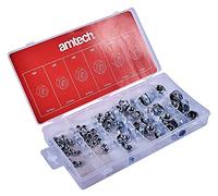 Am-Tech 100 piezas Surtido de tuercas de bloqueo, S6220