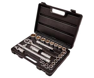 Am-Tech 25 Piezas 1/2 Pulgadas Drive Juego de Dados, I0460