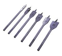 Am-Tech 6 piezas planas de madera bit activado, F1400
