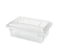 Amagogo Caja de Alimentos Contenedor Organizador Recipiente Bote con Construcción Resistente y Tapa Plana Apilable de, 44.5cm X 30.2cm X 15cm, 12.5L, Caja De Almacenamiento Rectangular Baja Pequeña