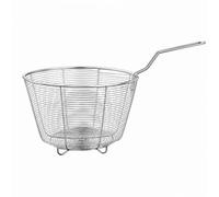 Amagogo Cesta Escurridora Acero Inoxidable 304 Antioxidan Cesta Malla Metálica con Mango Plegable Anticorrosión para Cocineros Caseros, Wok, 18cm