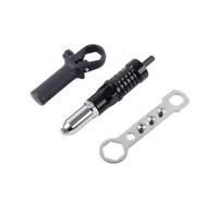 Amagogo Convertidor Taladro a Remachadora Sólido Adaptador Pistola Remachadora Eléctrica Compacto para Chapistas, Negro