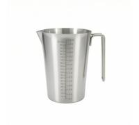 Amagogo Jarra Medidora Acero Inoxidable 304 Taza de Medición Jarra con Asa Lateral Robusta y Vertedora para Flujo Suave Adecuada para Panadería Preparación de Postres Cocina, 3L