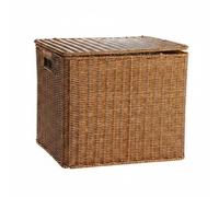 Amagogo Organizador de Almacenamiento Caja Contenedor Cesta Baúl con Tapa Tejida Diseño Nórdico Material PP PE Mantiene sin Polvo Adecuado para Sala de Estar Rincón de Lectura Pasillo, L