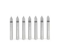 Amana Tool - 45769 7 piezas de carburo sólido de 60 grados grabado 1/4" vástago x 2" largo Rou