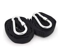 AMANKA Kit para Colgar en árbol Hamaca Columpio 300kg 2 Correas 280x2,5cm Negro