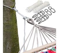 AMANKA Kit para Colgar Hamacas a los Àrboles | Cuerda 6 m | Peso máximo soportado 160 Kg | Kits Completo