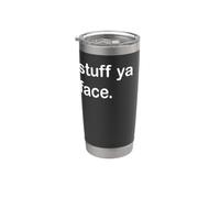 Amante de la comida de Stuff Ya Face Vaso térmico de acero inoxidable de doble pared