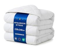 Amazinggirl Edredon para Cama 180 Relleno nórdico Verano 240 x 220 cm Edredones nórdico para Camas Edredón Acolchado Colcha de Microfibra Oeko-Tex