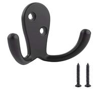 Amazon Basics AB4900-FB-5 Curva Perchero para albornoz, negro mate