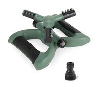 Amazon Basics Aspersores giratorios para jardín, Color Verde, Paquete de 1
