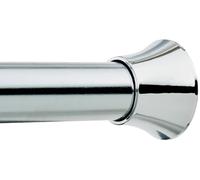 Amazon Basics Barra de Cortina de Ducha con tensión Ajustable, de 137 a 229 cm, Color Cromado