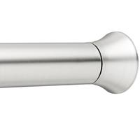 Amazon Basics Barra de Cortina de Ducha con tensión Ajustable, de 61 a 91 cm, Color níquel