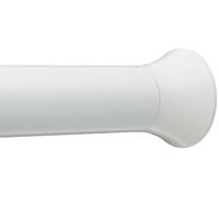 Amazon Basics Barra de Cortina de Ducha con tensión Ajustable, de 91 a 137 cm, Color Blanco