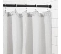 Amazon Basics Barra de Cortina de Ducha con tensión Ajustable, de 91 a 137 cm, Color Negro
