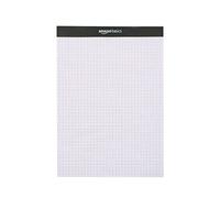 Amazon Basics Bloc de papel de cuadro, 20 x 11,75 pulgadas, Paquete de 2, Letter, Blanco