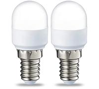 Amazon Basics Bombilla E14 de nevera T25 tipo LED, 1.7W (equivalente a 15 W), Blanco Cálido, no regulable, paquete de 2