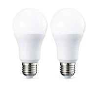 Amazon Basics Bombilla LED E27 rosca Edison, de 10 W (equivalente a 75 W), blanco frío, no regulable, paquete de 2, CRI80
