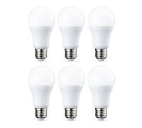 Amazon Basics Bombilla LED E27 rosca Edison, de 10 W (equivalente a 75 W), blanco frío, no regulable, paquete de 6