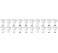 Amazon Basics Bombilla LED Foco GU10, 5.5W (equivalente a 50W), Blanco Cálido, Regulable- 10 Unidad (Paquete de 2), CRI80
