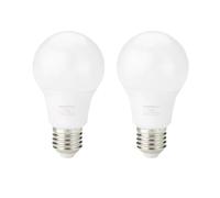 Amazon Basics Bombilla LED, rosca Edison, casquillo E27, 8 W (equivalente a 60 W), blanco frío, No Regulable, 2 Unidad, Paquete de 1