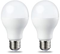 Amazon Basics Bombilla rosca Edison LED E27, 13 W (equivalente a 100 W), blanco cálido, no regulable, paquete de 2, CRI80