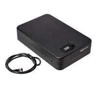 Amazon Basics Caja de Seguridad portátil con Cerradura de combinación para Documentos y Joyas, XXL, Color Negro