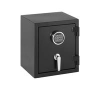 Amazon Basics Caja fuerte resistente a incendios, con teclado electrónico programable, 23.5 l, negro, 36 x 31 x 40 cm (ancho x prof. x alto)