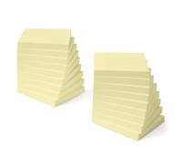 Amazon Basics Cuadrado Notas adhesivas, blocs autoadhesivos, Paquete de 18, 7.6 x 7.6 cm, Amarillo