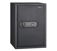 Caja fuerte electrónica Amazon Basics con sistema de cierre biométrico por huella dactilar, capacidad de 50 litros, color
