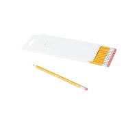 Amazon Basics Lápices HB de grafito con recubrimiento de madera, preafilados, sin manchas, punta de goma de borrar, paquete de 12