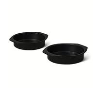 Amazon Basics Molde Redondo Antiadherente para Pastel, Apto para Lavavajillas y Horno, 22,9cm, Juego de 2