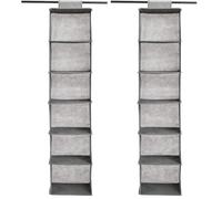Amazon Basics Organizador Colgante de 6 Niveles, Gris, 22 cm x 23 cm x 29 cm (Paquete de 2)