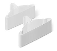 Amazon Basics Perchas de plástico para Ropa, tamaño de Adulto, Color Blanco, Paquete de 50