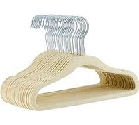 Amazon Basics Perchas de Terciopelo Antideslizante para niños y bebés, 29,46 cm, Paquete de 30, Beige
