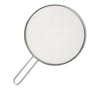 Amazon Basics Protector de Salpicaduras para Sartén, 33,0cm, Acero Inoxidable, Apto para Lavavajillas