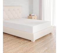 Amazon Basics Sabana Bajera Ajustable, 80 x 200 cm, de 100% algodón, Blanco
