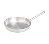 Amazon Basics Sartén de acero inoxidable con revestimiento de aluminio, 28 cm, Plateado