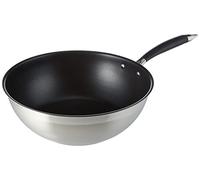 Amazon Basics Sartén Wok, con Recubrimiento Antiadherente (28 cm) Negro