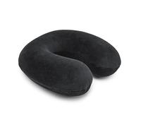 Amazon Basics Semicircular Almohada para cuello, de espuma viscoelástica, Negro